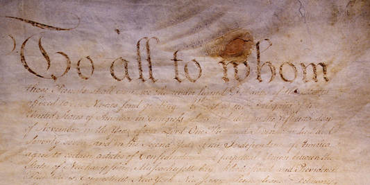 Bridging the Breach: 229 Days Out – The Articles of Confederation and the Union’s First Frame